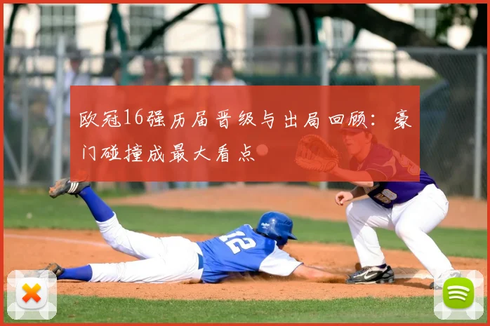 欧冠16强历届晋级与出局回顾：豪门碰撞成最大看点